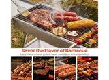 Foldable Charcoal Grill, 0.16 m Portable Charcoal Barbecue Grill with Liftable Charcoal Tray & Side V952-TLCTZDKZTKBXI2GZV001V0