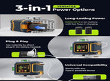 CIGMAN 16 Lines Green Laser Level 4360&deg Self Leveling, Side LCD, CMS04 V413-CM-S04