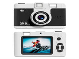 Compact 4K Digital Camera - 50MP, 16x Zoom, 2.4-inch IPS Screen, WiFi & Fill Light - Retro CCD V888-ELOSUNG25702