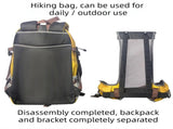 40L Grey Lightweight Outdoor Hiking Backpack with Detachable Suspended Frame & Rain Cover V888-ELOSUNG55194-2