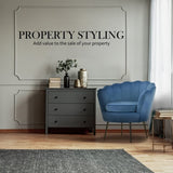 Armchair Padded Lounge Chair Accent Velvet Shell Scallop NAVY BLUE V274-FT-VAC-1596-NV