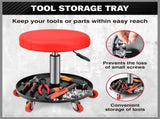 SEDY 150kg Load Pneumatic Roller Seat Mechanic Rolling Stool With Tool Tray AU V465-86197