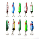 30Pcs Spoon Lures Metal Lures Set Colorful Fishing Spinners Baits with Treble Hook for Saltwater V1369-AZ3-W-21418