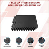 4 Tiles EVA Fitness Home Gym Interlocking Floor Puzzle Mat V63-799367