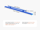 Concrete Screed, 120.5 cm Screed with Level Vial, Easy Cleanup & End Cap Design, Aluminum V952-SDSHNTFZ48YCBHU12001V0