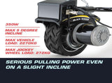 T-REX Heavy Duty 12V 350W Motorised Jockey Wheel, 2270kg Rated Electric Powered Mover for Caravan V219-ATOJKYTRXAXX2