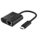 Belkin Connect USB-C to Ethernet Charge Adapter 100W - Black , Compact,Ethernet V1202-V2-MPA-INC019BTBK