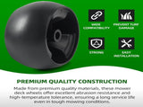(6 Pack) Replacement 5" Mower Deck Wheels Kit, Compatible with MTD Cub Cadet 734-04155 Toro 112-0677 V1258-DP02-C-916