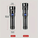 rechargeable LED, 6000mAh, 5 mode, COB tail light, camping V1102-124-51252-BLK-6000MAH