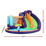 AirMyFun Inflatable Water Slide Kids Jumping Trampoline Castle Double Slide IOT-B-83006-MC