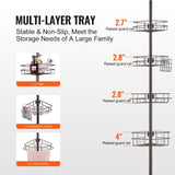 56" to 114" High Shower Corner Caddy Tension Pole Rust-Proof Tension Pole V952-SCTPBXGSXKKS98LR7V0