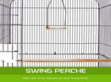 Bird Cage Parrot Aviary 2IN1 Design VEER 92cm V274-PET-3016-92BK
