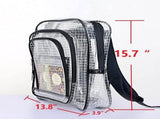 15.7 inch ESD anti-static clear pvc backpack,cleanroom engineer tool bag for engineer working in V1192-AZ-W-10093