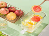 Beverage Dispenser With Lid And Faucet Food Grade Plastic Refrigerator Dispenser For Lemonade Cold V1369-AZ3-W-17681