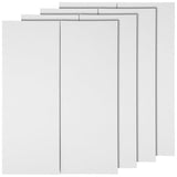 Large White Trifold Project Boards, 4-Pack Poster Display Boards for School, Presentation, and Art V1192-AZ-W-27067