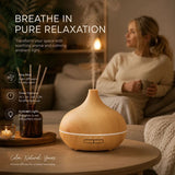 Onion Wood Grain Aroma Diffuser, Light Wood Remote, 24V AU Plug, Holiday Present V1221-XM-LB1532-ZS043