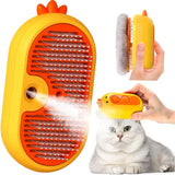 Cat Steam Brush With Release Button, Rechargeable Cat Steam Brush For Long And Short Hair Cats Dogs V1188-MS-227-2443
