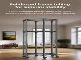 Black 360&deg Rotating Hexagonal Clothes Drying Rack with Wheels & Drying Net - Foldable Carbon Steel V888-ELOSUNG55637