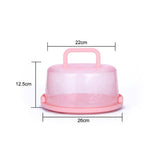 Portable Cupcake Carrier Food Preservation Boxwith Handle Transparent Cake Box V1294-YM0717-10125111
