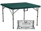Mahjong Table, Fold-in-Half 4 Player Card Table with Wear-Resistant Green Tabletop, Portable V952-SDMJZBSWZDSTQ0FNSV0