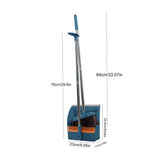Broom and Dustpan Set Indoor 180 Rotatable Standing Storage, Broom and Dustpan Set Foldable Hand V1366-AZ2-W-12823