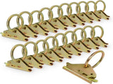 20pcs Steel E-Track O Ring Tie-Down Anchors, Secure Cargo in Enclosed/Flatbed Trailers, Trucks, Load V1258-DP02-F-579