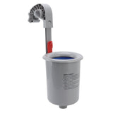 Pool Surface Skimmer Plastic Gray Wall Mounted Automatic Cleaner Filter Debris Collector for V1294-YM0716-3111220196011