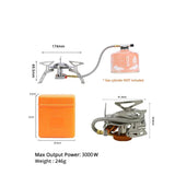 Portable Split Gas Stove Silver V728-LP32786658816