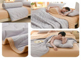 39.37x59.06In Thin Quilt, Lightweight Portable, Cooling Quilt for Bed Office Travel Car V1369-AZ3-W-10359