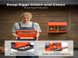 Chicken Nesting Boxes, 2 Compartments, Easy Egg Collection, Wall Mount, Easy to Assemble, Galvanized V952-JSCDXJS2GJ15PZUI4001V0