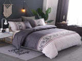 Striped Alpine Serenity Quilt / Doona / Duvet Cover set V745-AQ041709K3