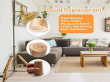 4 pieces - 15 cm - Furniture - Table - wooden furniture - solid tapered wooden table V1188-MS101-03254-1