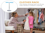 toddler dress rack Kids Clothes Showing Stand Foam Stable Base Parents Home Use 1Set V1369-AZ3-W-15944