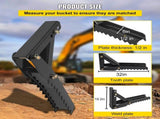 32 inch Backhoe Excavator Thumb Attachments Weld On Adjustable Boom Tractor Excavator 1/2Inch Teeth V952-FCMZ32INCBH12MM01V0