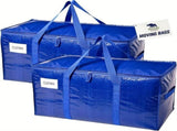 Blue White large capacity bin, home organisation, toy, clothes, durable V1347-127-WHI-65382