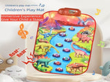 2-Pack Kids Multifunctional Electronic Dance Mat - Dinosaur & Transport Theme Play Mat with V888-ELOSUNG39966