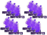 12x 1920s FLAPPER HEADBAND Headpiece Feather Sequin Charleston Gatsby Party BULK - Purple V563-BR-12FLAPPERHDBND-PUR