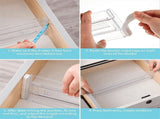 6 Pack Drawer Dividers, Adjustable Drawer Organiser Divider, for Kitchen Bedroom V1369-AZ3-W-12986