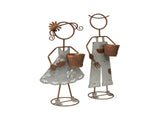 Set 2 Asst Farm Kid Planters 29x82cm V637-71449PLN
