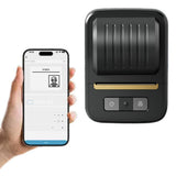 Bluetooth Label Maker Machine with Tape Roll Inkless Labeler Sticker Printer for Home Office V1263-JX-7300