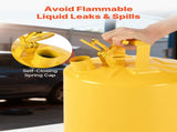Safety Can, 19 L Type I Yellow Safety Can for Diesel with Stainless Steel Flame Arrester, V952-IXAQGHSJS5JLW7T1O001V0