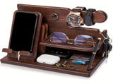 Wooden Desk Organizer Phone Docking Station Stand V1142-LP601099669927471