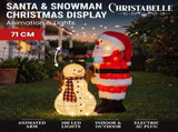 Christabelle 71cm Santa Snowman Christmas Light Up Display Animated LED Outdoor Indoor Xmas Yar 112_SHE200