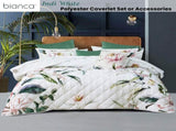 Bianca Indi White Polyester Coverlet Set Super King V442-BCA-COVERLETS-INDI-WHITE-SK