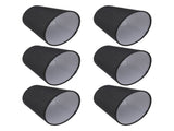 6Pcs Lampshade Lamp Shade Modern Simple Style Home Decoration Black for Small E14 Bulb V1294-YM0715-3119220085611