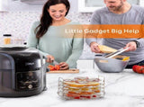 5 Tier Air Fryer Rack Compatible Stackable Dehydrator Racks Suitable for 8QT 6QT fryers Food Grade V1370-AZ4-00713