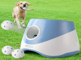 Automatic Dog Tennis Ball Launcher for Indoor & Outdoor Play, Adjustable 3-Speed Thrower with 3 V1341-ZY-L4DW5Y2W-YELLOW