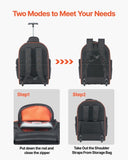 VEVOR Rolling Tool Backpack 72 Pockets Heavy Duty Roller Tool Bag on Wheels V952-GLGJBB15YC164X8V1001V0