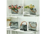 Handbag Vase Original Color Glass Vase Fish Tank Glass Vase Handmade Vase V1294-YM0716-230130LD04-4