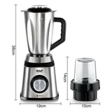 2-in-1 Electric Blender and Grinder with Stainless Steel Body, 1.5L Large Capacity Jar and Compact V1341-ZY-J74HNP4S-SILVER